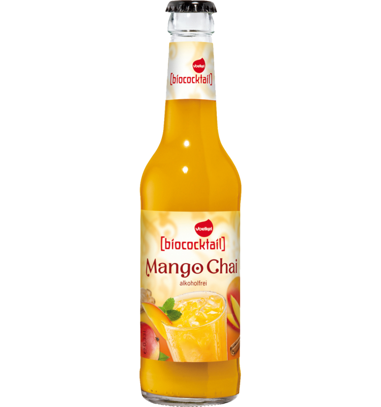 Cocktail mango chai, fara alcool - eco-bio 0,33l - voelkel