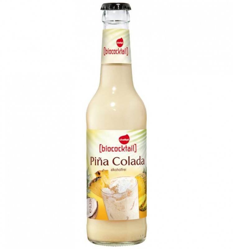 Cocktail Pina Colada, fara alcool - eco-bio 0,33l - Voelkel