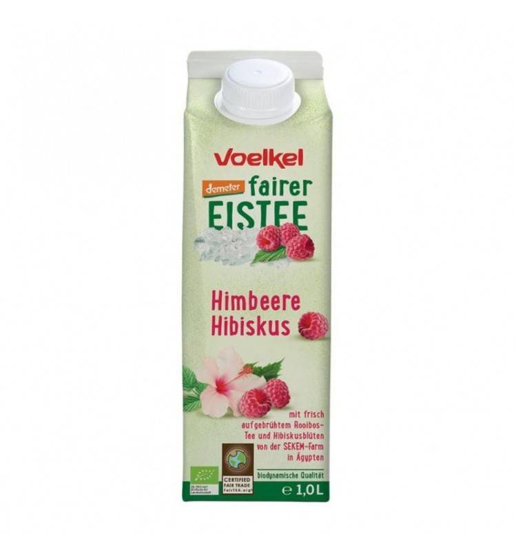 Ice tea cu zmeura si hibiscus - eco-bio 1,0l - voelkel