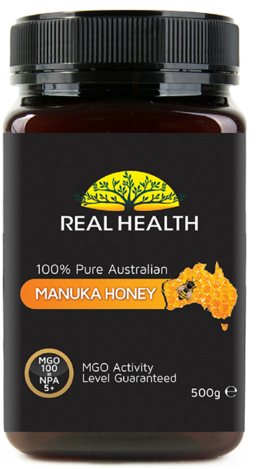 Miere de manuka mgo 100, npa 5+, 500g - real health