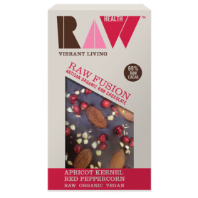 Ciocolata artizanala cu caise si piper rosu raw eco-bio 30g - Raw Health