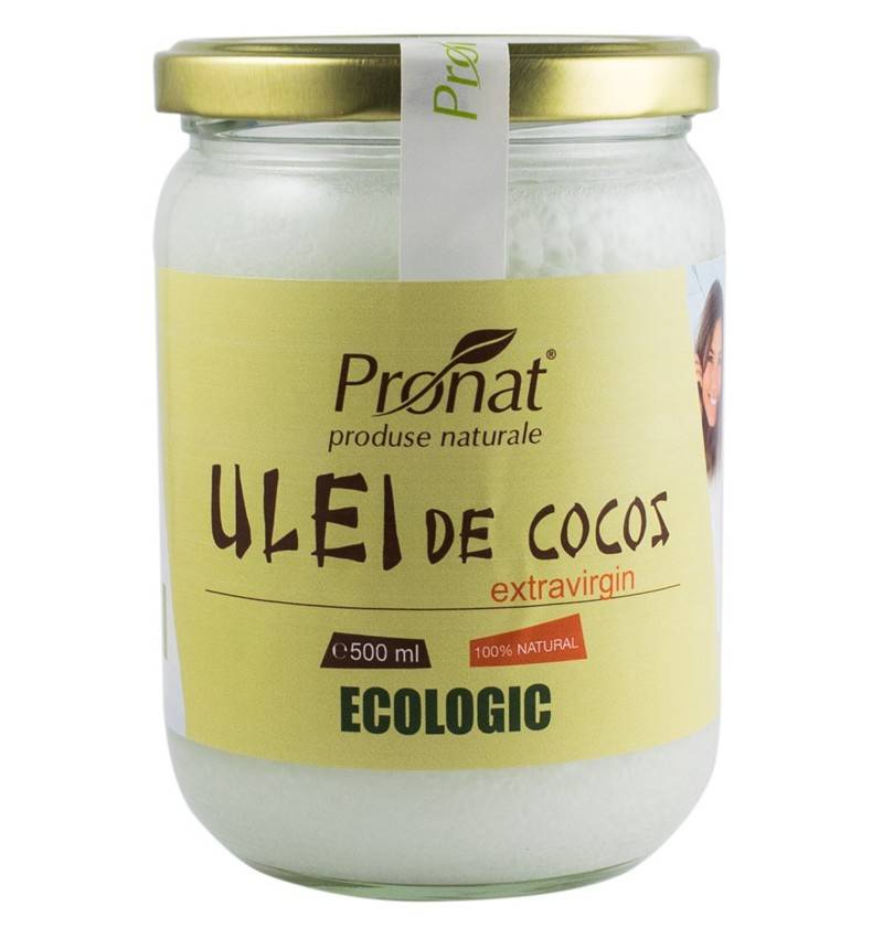 Ulei de cocos extra virgin 500g - eco-bio - pronat