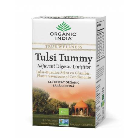Ceai Digestiv Tulsi Tummy 18pl - ORGANIC INDIA