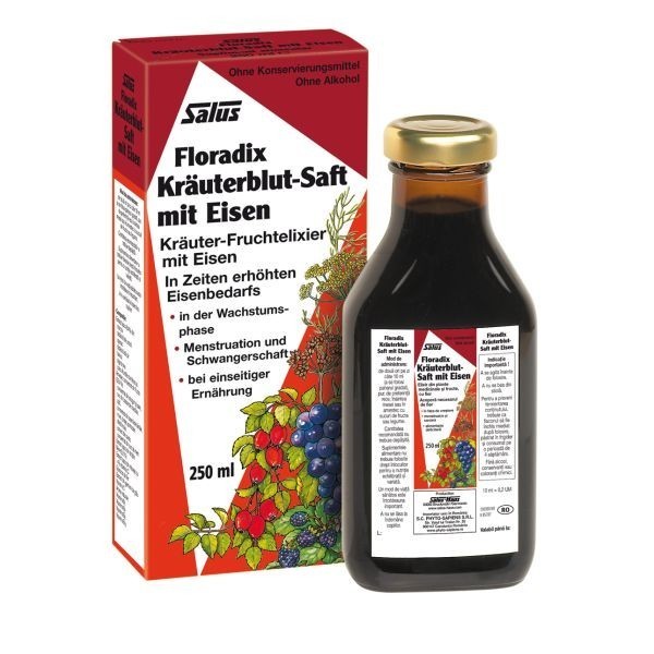 Floradix elixir bio cu fier 250ml salus haus