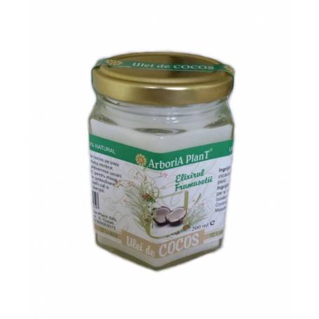 Ulei de cocos extra virgin 200ml - ECO-BIO - Arboria Plant