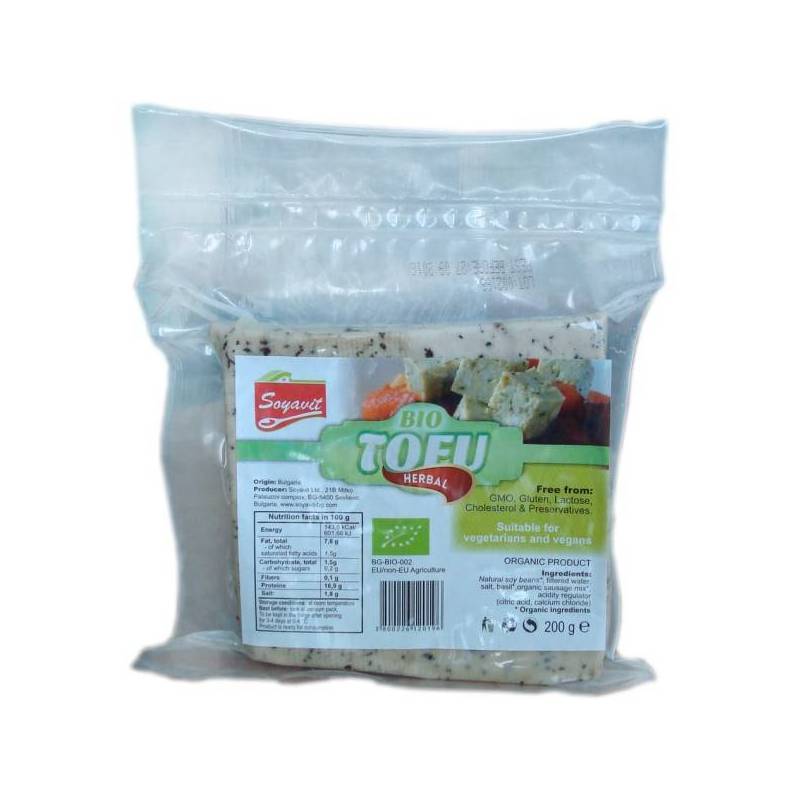 TOFU CU VERDETURI BIO 200g - SOYAVIT