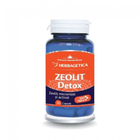 Zeolit Detox+ - Herbagetica - 30 capsule