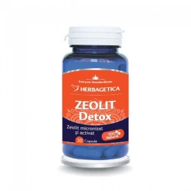 Zeolit Detox+ - Herbagetica - 30 capsule