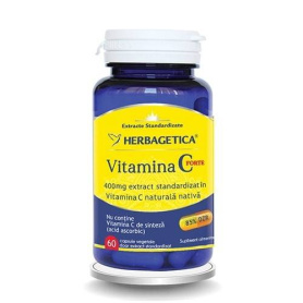VITAMINA C FORTE 400mg, NATURALA, capsule, HERBAGETICA - 60 capsule