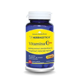 VITAMINA C FORTE 400mg, NATURALA, capsule, HERBAGETICA - 30 capsule