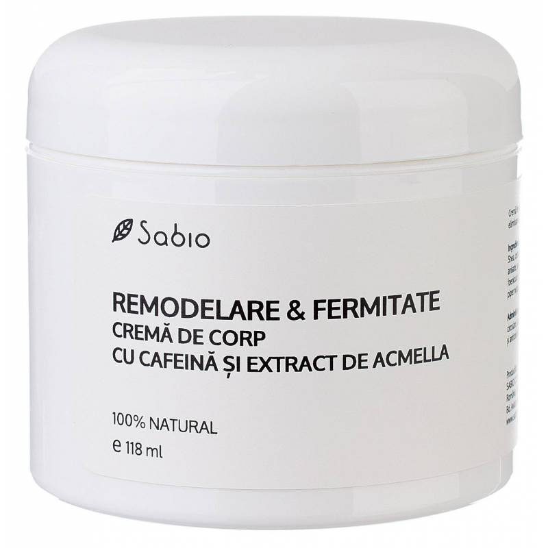 Crema de corp REMODELARE si FERMITATE cu cafeina si acmella – 118ml -