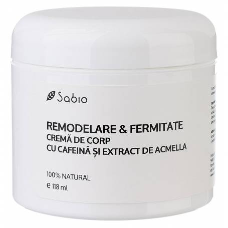 Crema de corp REMODELARE si FERMITATE cu cafeina si acmella – 118ml - Sabio