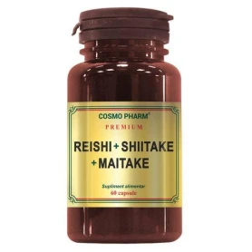 Reishi, Shiitake si Maitake, 60cps - Cosmo Pharm
