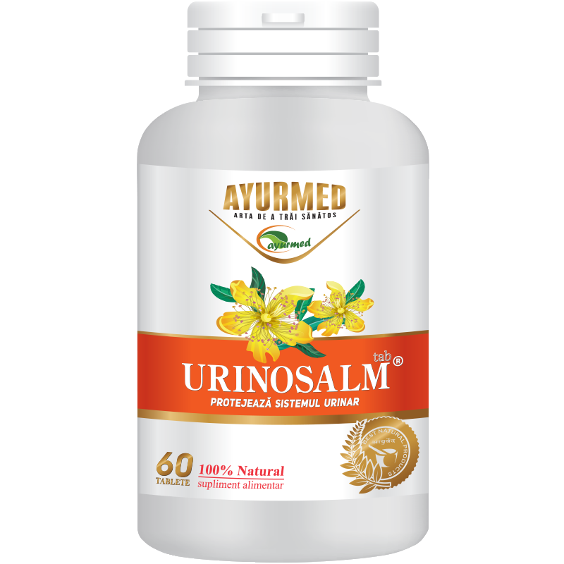 Urinosalm, sistem urinar si rinichi, tablete Ayurmed - 60 tablete
