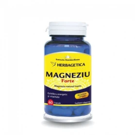 MAGNEZIU FORTE 30CPS, 60CPS SI 120CPS - Herbagetica