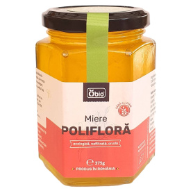Miere poliflora, cruda, nefiltrata, eco-bio - Obio