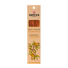 Betisoare parfumate naturale, indiene, Sattva Ayurveda - Migdale Dulci (Sweet Almond)