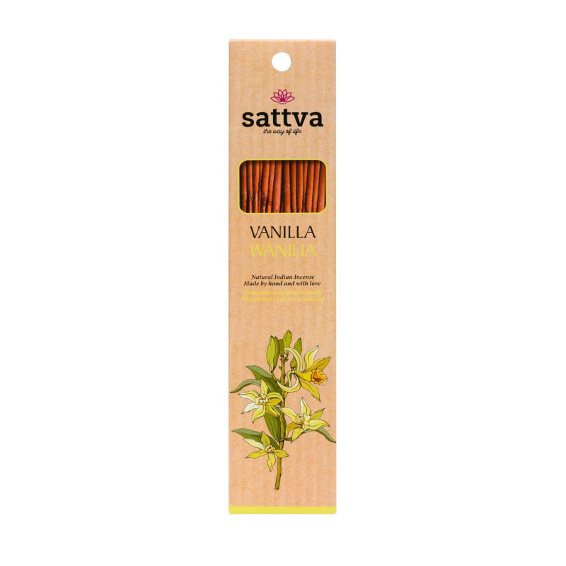 Betisoare parfumate naturale, indiene, Sattva Ayurveda - Vanilie