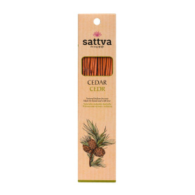 Betisoare parfumate naturale, indiene, Sattva Ayurveda - Cedru (Cedar)