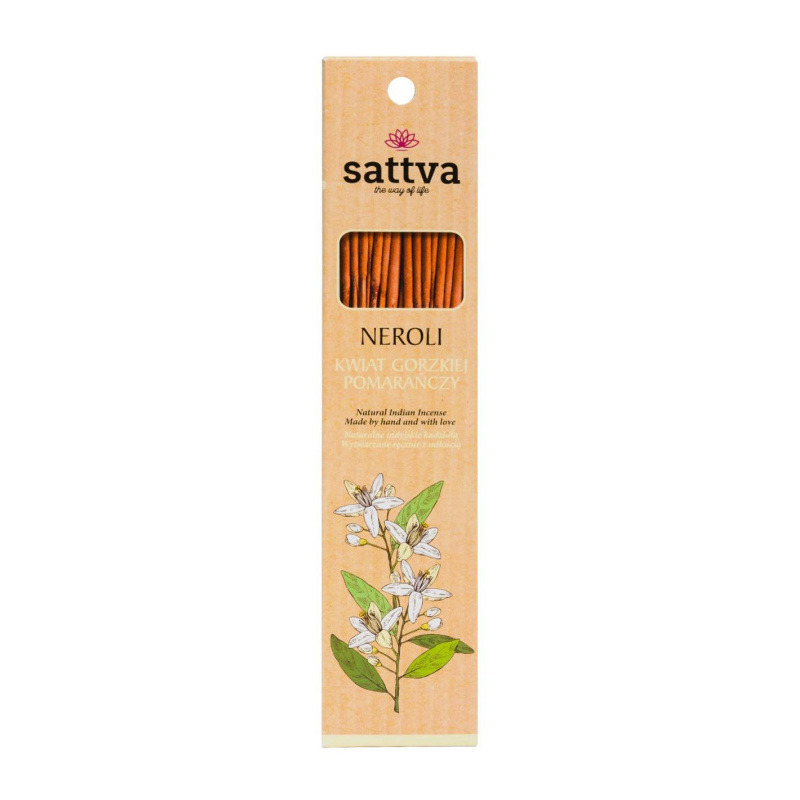 Betisoare parfumate naturale, indiene, Sattva Ayurveda - Neroli (Flori de portocala)
