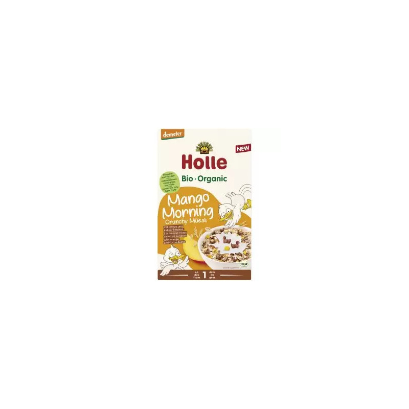 Musli crocant integral cu mango si cacao pentru copii +1an, 300g - Holle