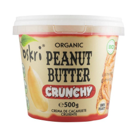 Unt de arahide crunchy, eco-bio, 500 g, Oskri