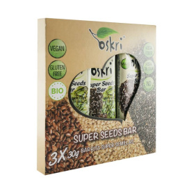 Batoane din super seminte, eco-bio, 3 x 30 g, Oskri