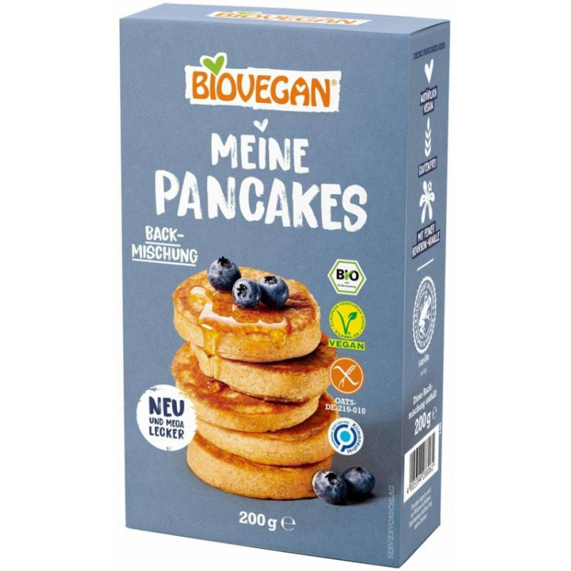 Mix pentru pancakes, fara gluten, eco-bio, 200 g, Biovegan