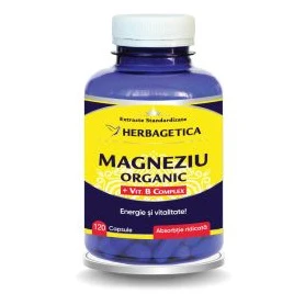 Magneziu Organic B-Complex 30 cps - Herbagetica