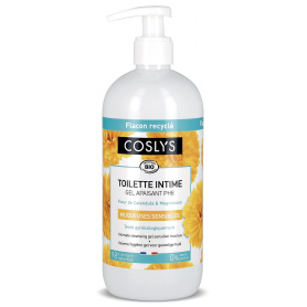 Gel intim piele sensibila cu galbenele si magneziu, eco-bio, 500 ml - Coslys