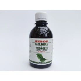 Sirop de patlagina si propolis pentru diabetici, 200 ml - Elidor