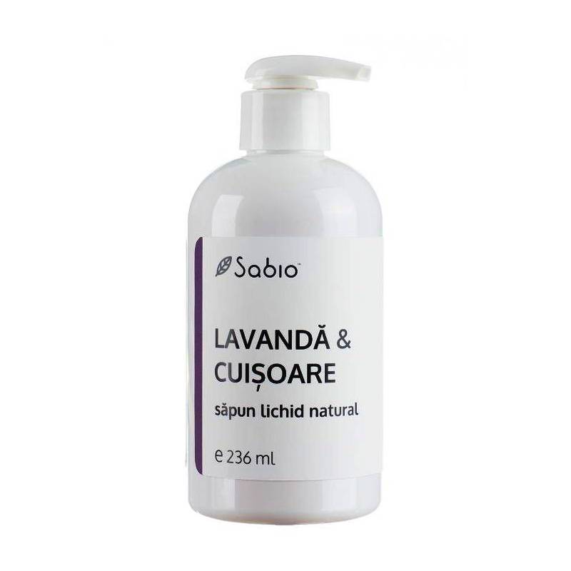 Sapun lichid natural cu Lavanda si Cuisoare – 236ml - Sabio