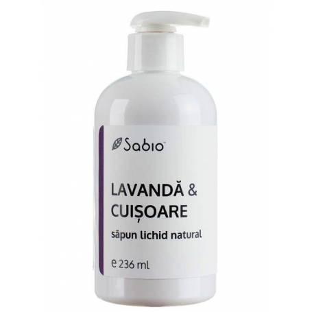 Sapun lichid natural cu Lavanda si Cuisoare – 236ml - Sabio