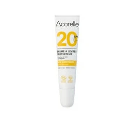Balsam de buze protector cu SPF 20, ECO-BIO, 10 ml - Acorelle