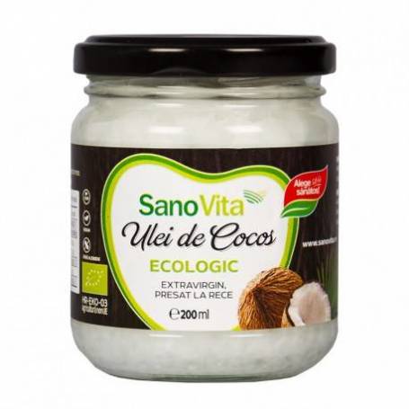 Ulei de cocos extravirgin 200ml - eco-bio - SANOVITA