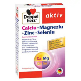 Doppel Aktiv Calciu + Magneziu + Zinc + Seleniu, 30 capsule, Doppelherz