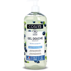 Gel de dus reconfortant cu afine salbatice, eco-bio, 1000 ml, Coslys