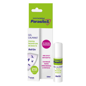 Gel calmant intepaturi de insecte Roll On, 10 ml, Parasites Santaderm