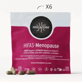 Hifas-Menopause, susutine echilibrul hormonal in menopauza, 60 capsule, Hifas da Terra, Hyperfarm