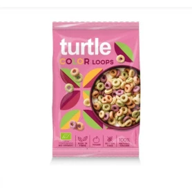 Mini inele colorate multicereale, fara gulten, fara gluten, 40 g, Turtle