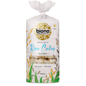 Rondele orez integral expandat cu sare, eco-bio, 100 g, Biona
