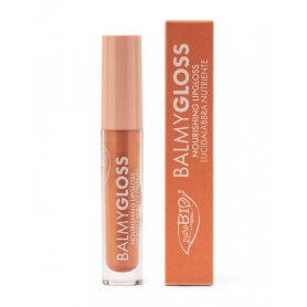 Lipgloss natural Auriu Piersica 03, cu aroma de vanilie si miere, PuroBIO