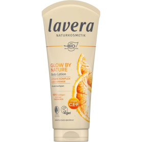 Lotione de corp cu portocala bio si complex de vitamine, Glow by Nature, 200 ml, Lavera