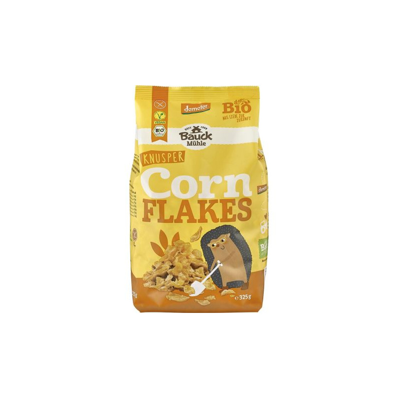 Fulgi de porumb, fara gluten, eco-bio, 325 g, BauckHof