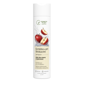 Sampon cu otet de mere si piersica pentru echilibru pH si stralucirea parului, 250 ml, Cosmetic Plant