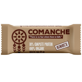 Baton proteic cu ghimbir Comanche, eco-bio, 50 g - The Barbarian