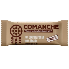 Baton proteic cu ghimbir Comanche, eco-bio, 50 g - The Barbarian