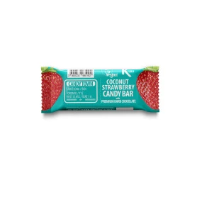 Batoncu capsuni invelit in ciocolata, eco-bio, 50 g, Candy Town