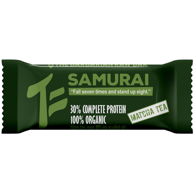 Baton proteic cu Ceai Matcha, eco-bio, 50 g - The Barbarian
