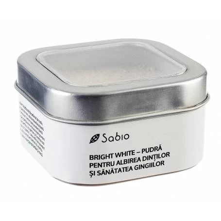 Pudra pentru albirea dintilor si sanatatea gingiilor – Bright White - Sabio